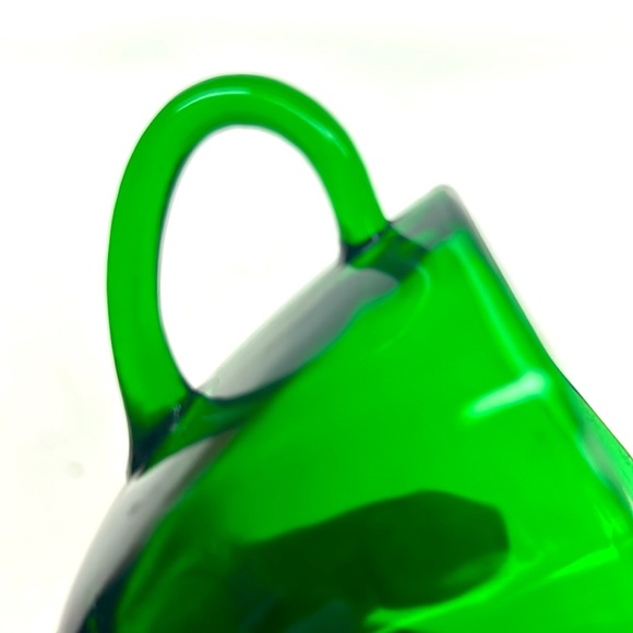 Vintage Anchor Hocking forest/emerald green glass creamer - Picture 5 of 5
